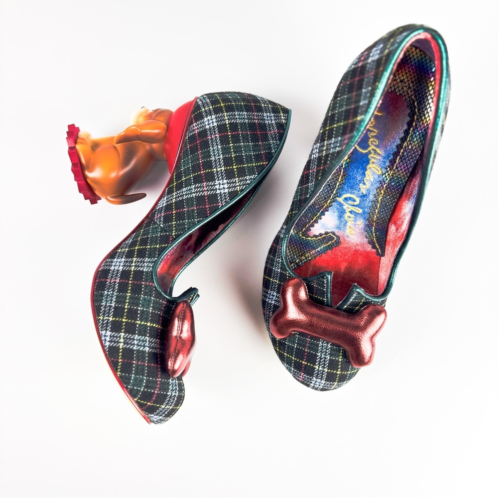 Irregular Choice “It’s All Pawsible” 4629-03D Dog Heel Plaid Pumps – Size 38/39 - Picture 7 of 7